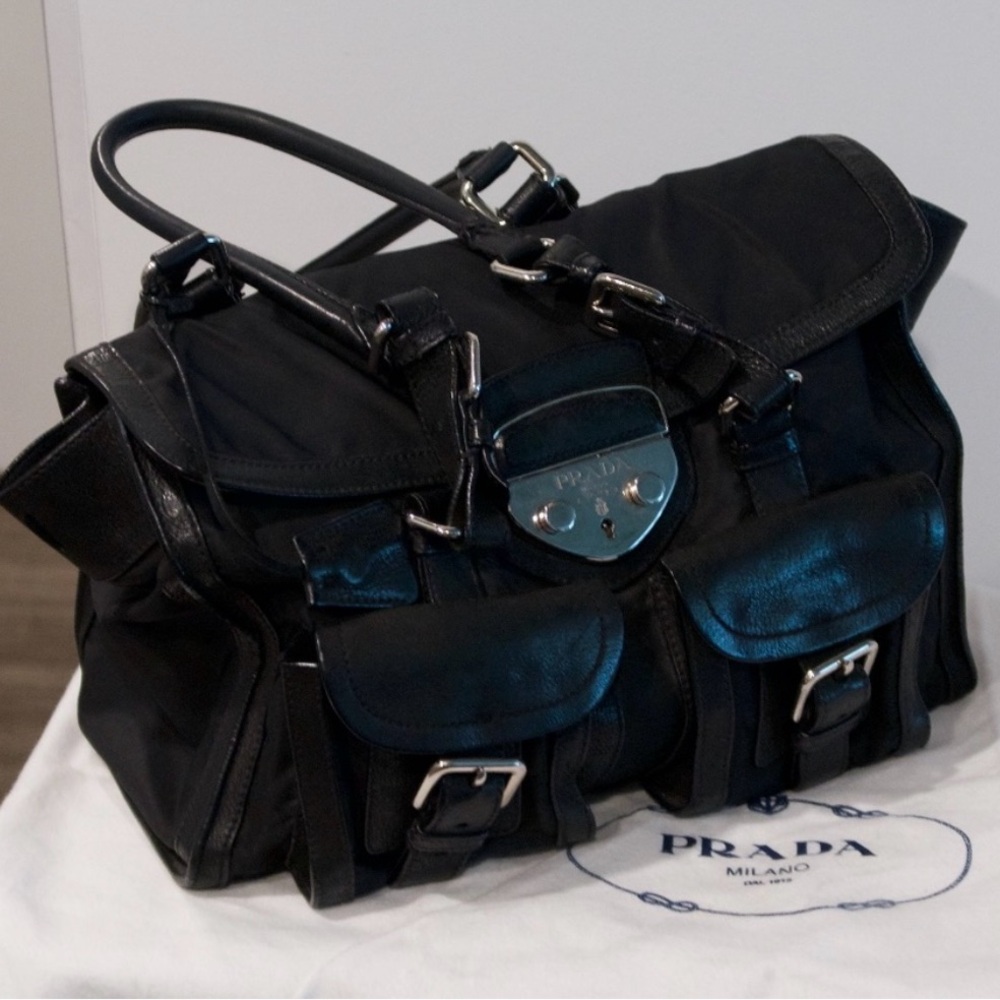 Prada Nero Tessuto Antic Bag
